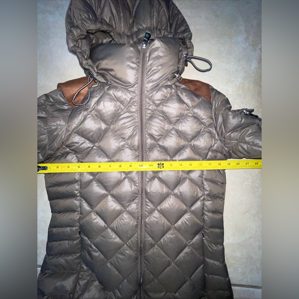 Lauren Ralph Lauren Glossy Brown Packable Down Filled Quilted Puffer Coat S - Picture 4 of 13